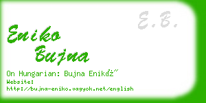 eniko bujna business card